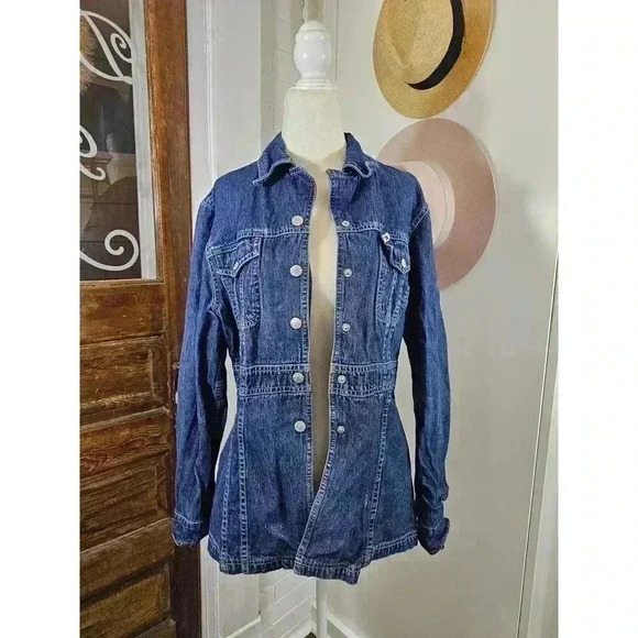 Tommy Hilfiger Y2K Junior's Size XL Denim Jacket - Picture 1 of 8
